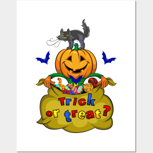 Trick-or-treating Posters and Art